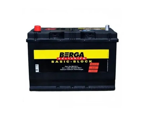 Акумулятор автомобільний Berga Basicblock95AhASIA(+/-)(830EN) (595405083)