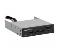 Зчитувач флеш-карт Chieftec 3.5″ 2xUSB3.2/2xType-C/1xPD3.0/1xQC3.0 USB (CRD-908H)