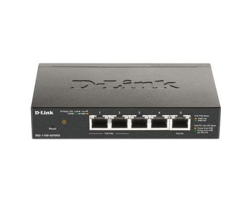Комутатор мережевий D-Link DGS-1100-05PDV2