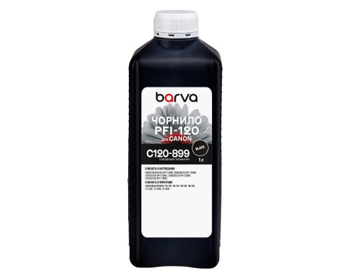 Чорнило Barva Canon PFI-120/710 1л BK pigmented (C120-899)