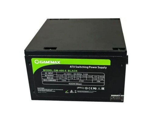 Блок живлення Gamemax GM-400-8CM Black