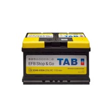 Акумулятор автомобільний TAB 65 Ah/12V EFB Euro (212 065)