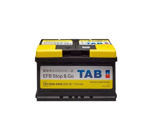 Акумулятор автомобільний TAB 65 Ah/12V EFB Euro (212 065)