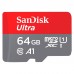 Карта пам'яті SanDisk 64GB microSD class 10 UHS-I Ultra (SDSQUAB-064G-GN6MA)