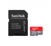 Карта пам'яті SanDisk 64GB microSD class 10 UHS-I Ultra (SDSQUAB-064G-GN6MA)