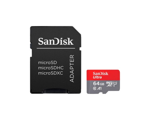 Карта пам'яті SanDisk 64GB microSD class 10 UHS-I Ultra (SDSQUAB-064G-GN6MA)