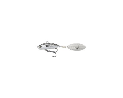 Блешня Savage Gear 3D Sticklebait Tailspin 80mm 18.0g Black Silver (1854.43.99)