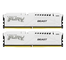Модуль пам'яті для комп'ютера DDR5 32GB (2x16GB) 5200 MHz FURY Beast White Kingston Fury (ex.HyperX) (KF552C40BWK2-32)