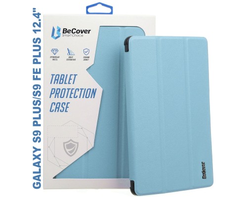 Чохол до планшета BeCover Smart Case Samsung Tab S9 Plus (SM-X810/SM-X816)/S9 FE Plus (SM-X610/SM-X616) 12.4″ Light Blue (710374)