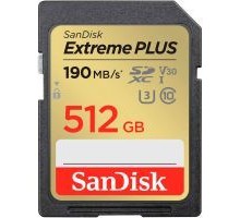 Карта пам'яті SanDisk 512GB SDXC class 10 UHS-I Extreme Plus (SDSDXWV-512G-GNCIN)