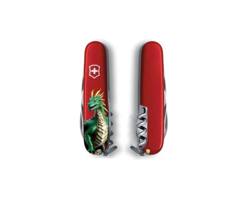 Ніж Victorinox Spartan Zodiac 91 мм Зелений дракон (1.3603_Z3340u)