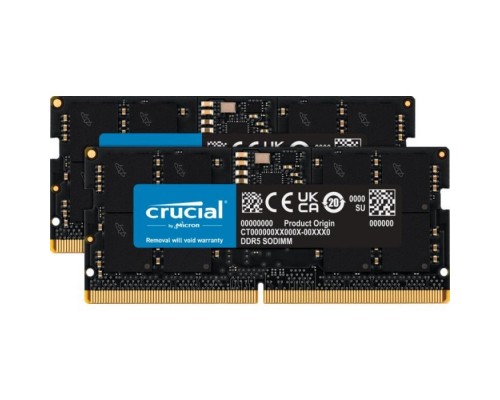 Модуль пам'яті для ноутбука SoDIMM DDR5 32GB (2x16GB) 5600 MHz Ripjaws Micron (CT2K16G56C46S5)