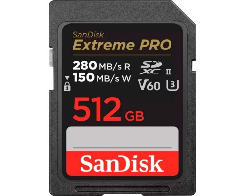 Карта пам'яті SanDisk 512GB SDXC class 10 UHS-II U3 V60 (SDSDXEP-512G-GN4IN)