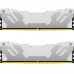 Модуль пам'яті для комп'ютера DDR5 32GB (2x16GB) 6400 MHz Renegade White XMP Kingston Fury (ex.HyperX) (KF564C32RWK2-32)