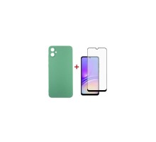 Чохол до мобільного телефона Dengos Kit for Samsung Galaxy A05 (A055) case + glass (Mint) (DG-KM-08)