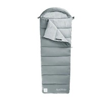 Спальний мішок Naturehike з капюшоном M180 NH20MSD02 правий сірий (6927595701256)