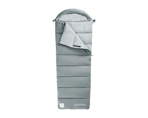 Спальний мішок Naturehike з капюшоном M180 NH20MSD02 правий сірий (6927595701256)