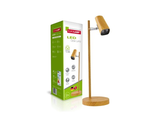 Настільна лампа Eurolamp LED-TLD-8W(wooden)