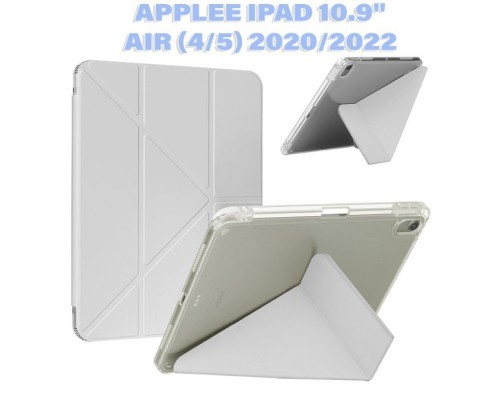 Чохол до планшета BeCover Ultra Slim Origami Transparent Apple Pencil Apple iPad Air (4/5) 2020/2022 10.9