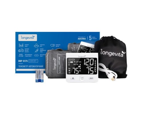 Тонометр Longevita Авт.вимір.артер.тиску LONGEVITA DBP-6175 (DBP-6175)