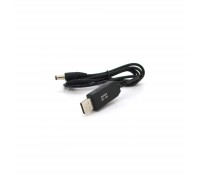 Кабель живлення USB to DC 5.5x2.5 12V 1.0m OEM (29886) Voltronic (KPFR/5-12)