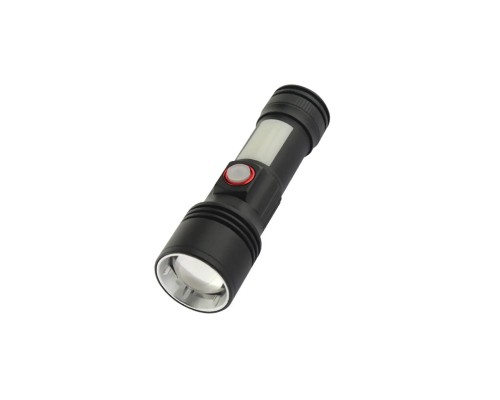 Ліхтар Quantum Adept 10W LED zoom +COB з USB (QM-FL1031)