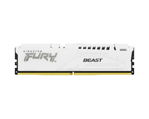 Модуль пам'яті для комп'ютера DDR5 16GB 6400 MHz Beast White EXPO Kingston Fury (ex.HyperX) (KF564C32BWE-16)