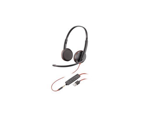 Навушники Poly BlackWire C3225 USB-A HS Stereo Black (80S11AA)