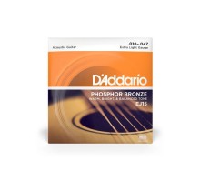 Струни для гітари D'Addario Phosphor Bronze Extra Light (10-47) (EJ15)