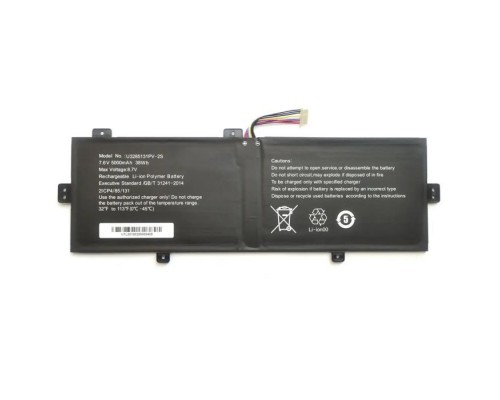 Акумулятор до ноутбука Vinga Iron S140 YJ3582133P (K148) 10(7)-pin, 4800mAh (36.48Wh), 2cell, 7.6V, Li-Pol AlSoft (A47914)