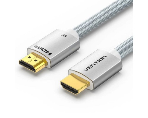 Кабель мультимедійний HDMI M to HDMI M 2.0m V2.1 8K60Hz silver Vention (ALCIH)