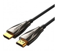 Кабель мультимедійний HDMI M to HDMI M 50.0m V2.0 Optical 4K 60Hz 18Gbps Dolby 7.1 PVC black Vention (ALABX)