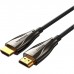 Кабель мультимедійний HDMI M to HDMI M 50.0m V2.0 Optical 4K 60Hz 18Gbps Dolby 7.1 PVC black Vention (ALABX)