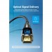 Кабель мультимедійний HDMI M to HDMI M 50.0m V2.0 Optical 4K 60Hz 18Gbps Dolby 7.1 PVC black Vention (ALABX)