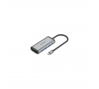 Концентратор Vention USB 3.1 Type-C to 3хUSB 3.0/TF/SD/PD 87W 6-in-1 (TGRHB)