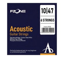 Струни для гітари Fzone Acoustic Bronze (10-47) (AT101)