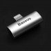 Перехідник L46 Lightning (1 Male / 2 Female) (CAL46-S1) Black-Silver Baseus (CAL46-S1)