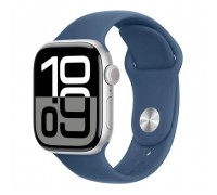 Смарт-годинник Apple Watch Series 10 GPS 42mm Silver Aluminium Case with Denim Sport Band - M/L (MWWC3QH/A)