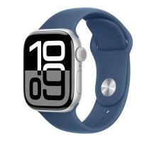 Смарт-годинник Apple Watch Series 10 GPS 42mm Silver Aluminium Case with Denim Sport Band - M/L (MWWC3QH/A)
