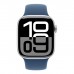 Смарт-годинник Apple Watch Series 10 GPS 42mm Silver Aluminium Case with Denim Sport Band - M/L (MWWC3QH/A)