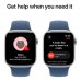Смарт-годинник Apple Watch Series 10 GPS 42mm Silver Aluminium Case with Denim Sport Band - M/L (MWWC3QH/A)
