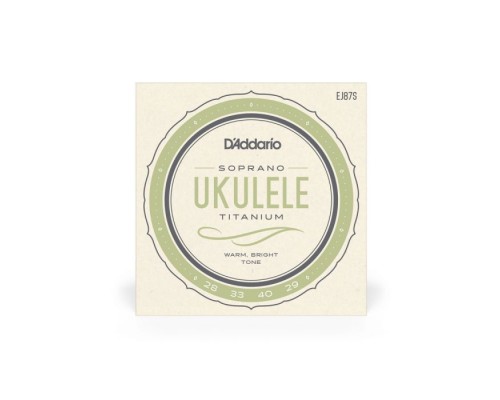 Струни для гітари D'Addario Titanium Ukulele Soprano (EJ87S)