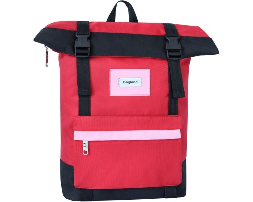 Рюкзак для ноутбука Bagland 15" Holder 25L, roll top, 0051666, red/black (1065919120)