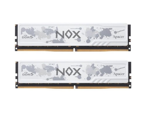 Модуль пам'яті для комп'ютера DDR5 32GB (2x16GB) 5600 MHz NOX White Apacer (AH5U32G56C522MWAA-2)
