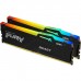 Модуль пам'яті для комп'ютера DDR5 32GB (2x16GB) 6000 MHz Beast RGB Kingston Fury (ex.HyperX) (KF560C36BBE2AK2-32)