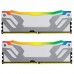 Модуль пам'яті для комп'ютера DDR5 48GB (2x24GB) 8400 MHz Renegade RGB White/Silver Kingston Fury (ex.HyperX) (KF584CU40RWAK2-48)