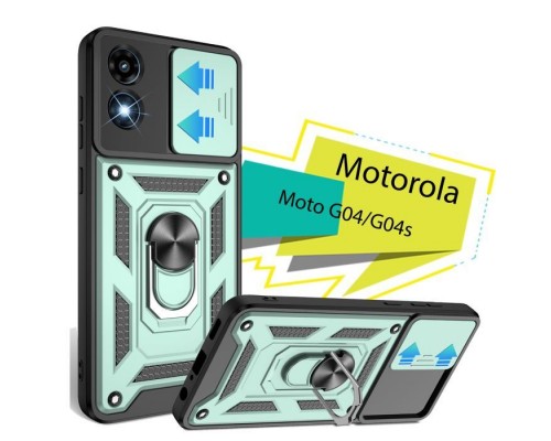 Чохол до мобільного телефона BeCover Military Motorola Moto G04/G04s Dark Green (713064)