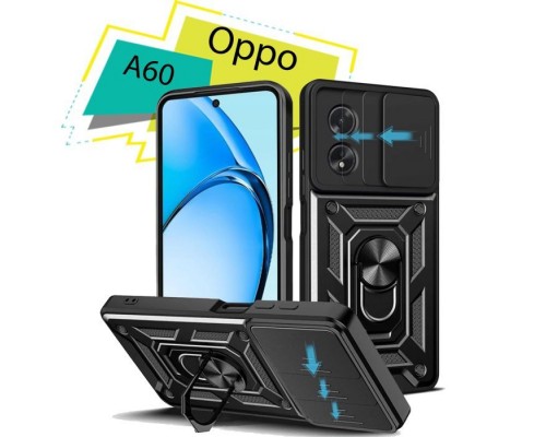 Чохол до мобільного телефона BeCover Military Oppo A60 Black (713078)