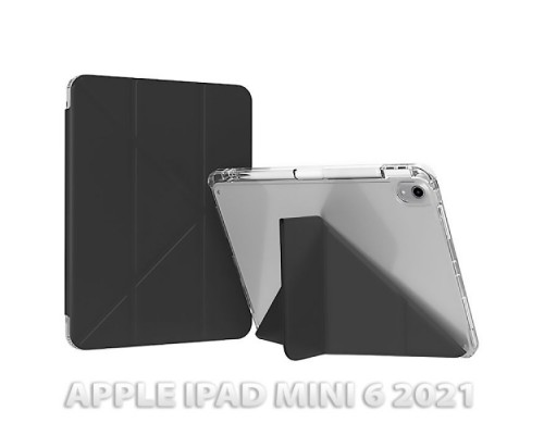 Чохол до планшета BeCover Ultra Slim Origami Transparent Apple iPad Mini 6 2021 Black (712930)