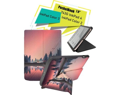 Чохол до електронної книги BeCover Ultra Slim Origami PocketBook 743G InkPad 4/InkPad Color 2/InkPad Color 3 (7.8") Dusk (713085)
